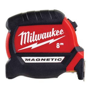 Milwaukee 4932464600 - Magnetic Μετροταινία με Αυτόματη Επαναφορά και Μαγνήτη 27mm x 8m