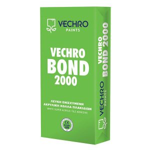 Vechro Bond 2000 Λευκή ακρυλική κόλλα πλακιδίων κατηγορίας C2TΕ κατά ΕΝ 12004 25kg